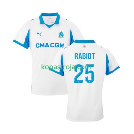 Billiga Fotbollströjor Olympique de Marseille Adrien Rabiot 25 Hemma tröja 2025/26 Kortärmad